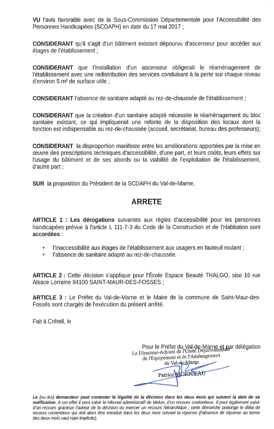 Derogation p2