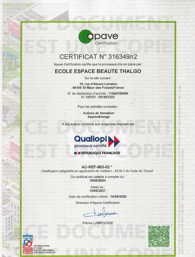 Certificat qualiopiSans titre
